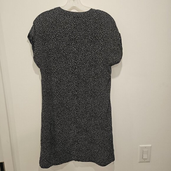 Gap Factory Women's V-Neck Lightweight Dress Black & White Polka Dots Size S - Picture 4 of 13